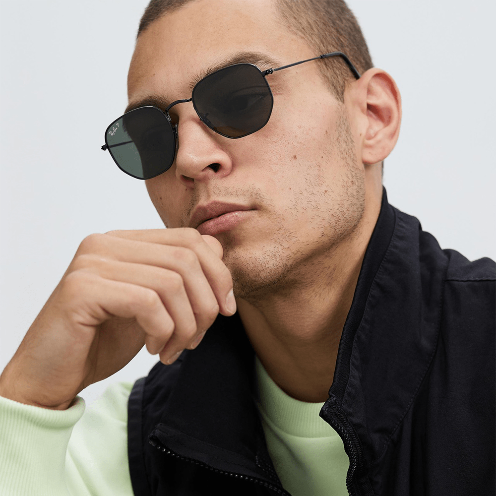 Ray-Ban Hexagonal RB3548N 002/58 51 Polarised Sunglasses